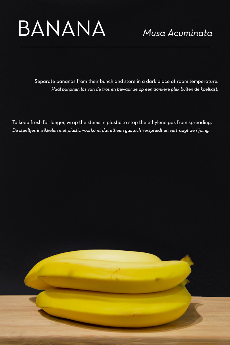 Poma/Olera: keep fruits and vegetables fresh for longer // research: banana - By House of Thol