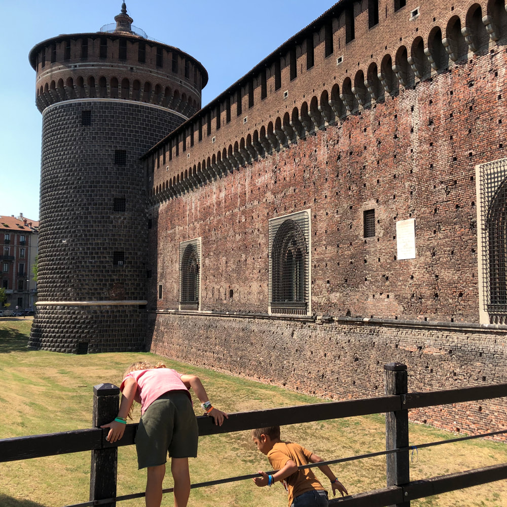 The boys at the Castello (close to Palazzo Turati) / photograph by House of Thol