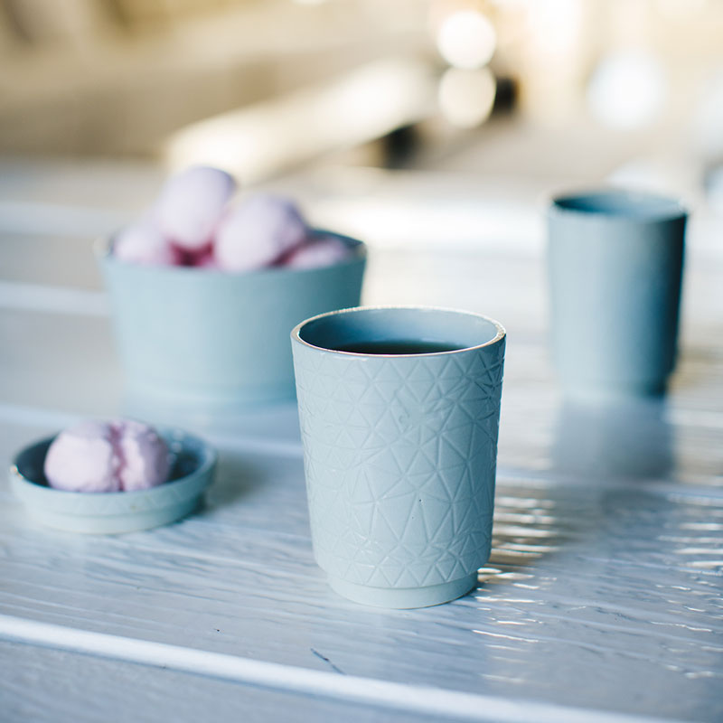In the Clouds handmade porcelain tableware // design by House of Thol // photograph by Masha Bakker photography