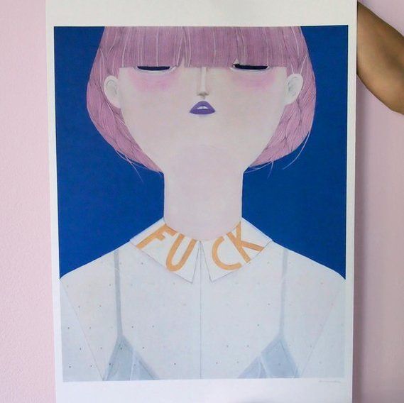FCK Art print by La Nonette | House of Thol 'Get it at the Creatives' gift guide