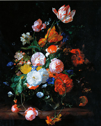 Flower Still life by Dutch Painter Rachel Ruysch | House of Thol: the Rachel Ruysch wrapping paper survey