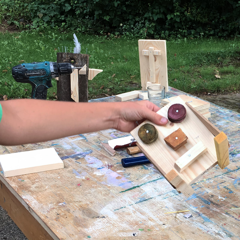 A lively first day back at the office - naturally dyed wood workshop with kids | photograph by House of Thol