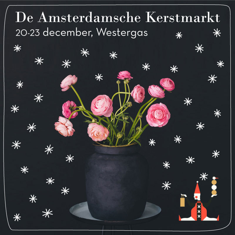 De Amsterdamsche Kerstmarkt 20-23 December 2019 - Illustration by Sue Doeksen