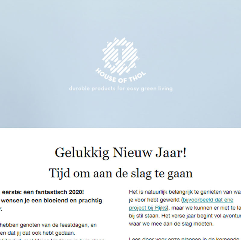 Klik om de Nederlandse Nieuwsbrief van House of Thol te lezen
