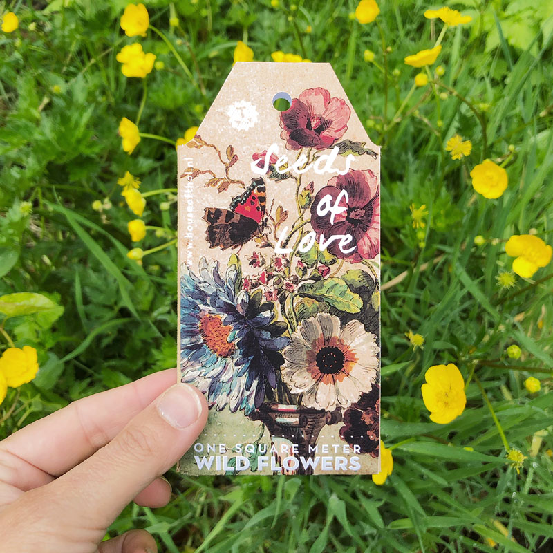 Seeds of Love - wildflower seed label with every order // House of Thol