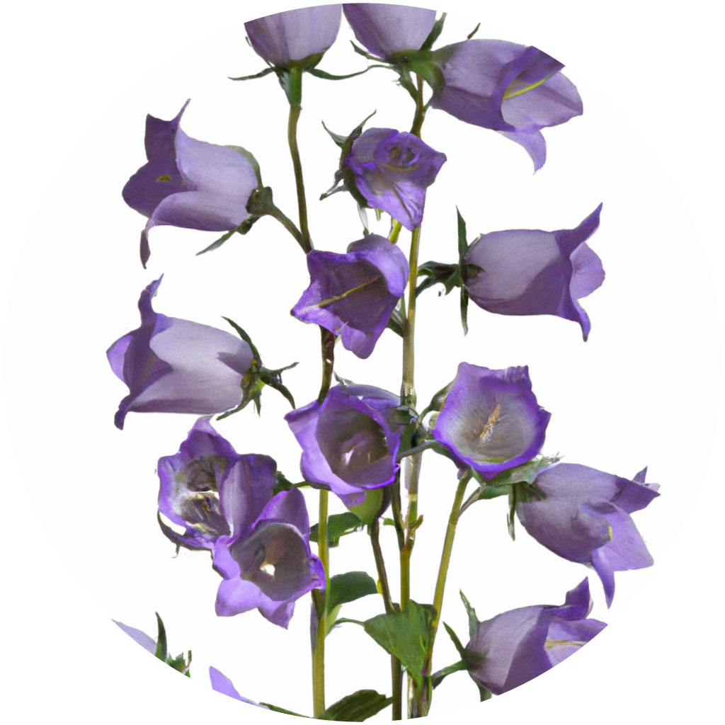 Campanula // Year-round sustainable flower calendar by House of Thol