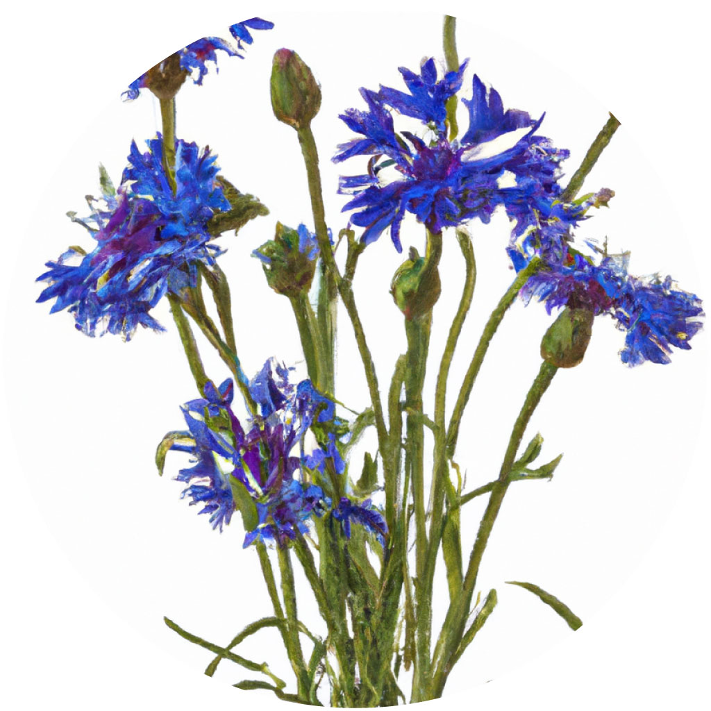 Cornflower // Year-round sustainable flower calendar by House of Thol