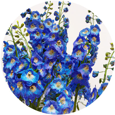 Delphinium // Year-round sustainable flower calendar by House of Thol
