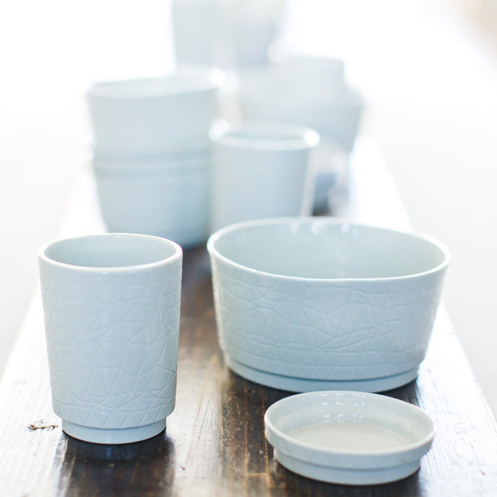 In the Clouds handmade porcelain tableware // design by House of Thol // photograph by Masha Bakker photography