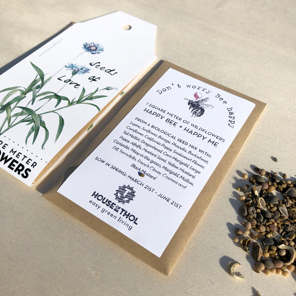 Seeds of Love: gift tags containing one square meter of wildflowers by House of Thol - photograph by House of Thol