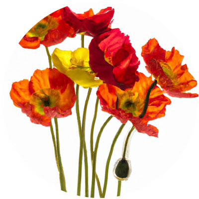 Poppy // Year-round sustainable flower calendar by House of Thol