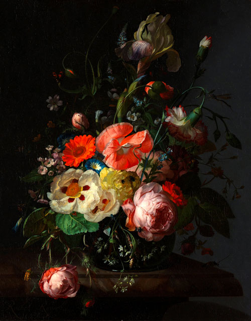 Flower Still life by Dutch Painter Rachel Ruysch | House of Thol: the Rachel Ruysch wrapping paper survey